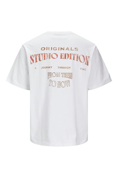 Jack & Jones Jorlucca Ecru Crew Neck T-Shirt - Ss Ciff 12276589