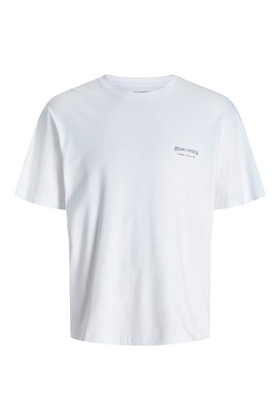 Jack & Jones Jorlucca Ecru Graphic T-Shirt - Ss C.N Ciff Ln 12276601