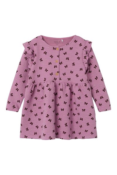 name ıt Nmfrdolly Light Sweat Ls Dress Unb Pink 13235986