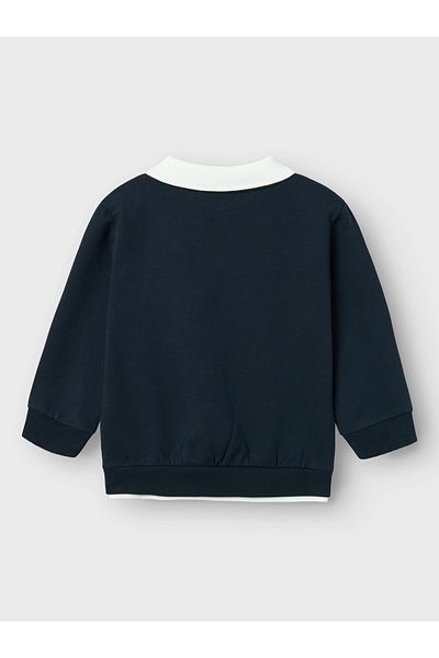 name ıt Nmmron Nreg Sweat Bru - Navy Blue Sweatshirt 13236360