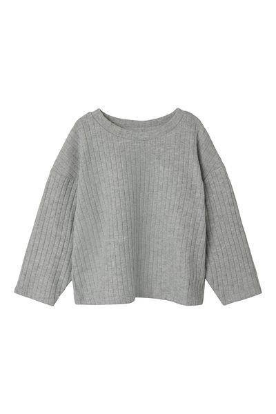 name ıt Nmfrikka Ls Rlx Top Gray 13242009