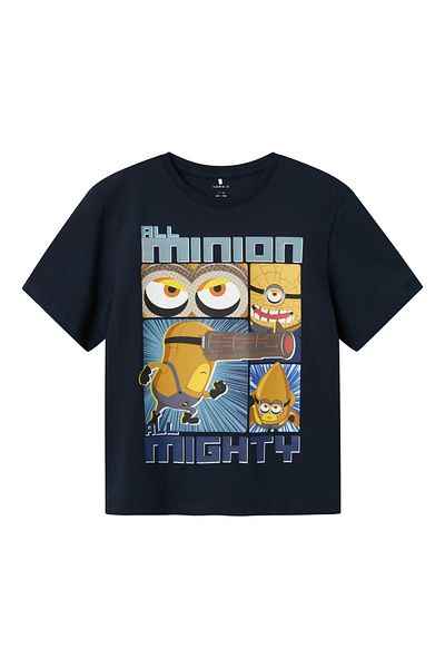 name ıt Nkmoby Minions Ss Nreg Top Box Sky Navy Blue 13236297