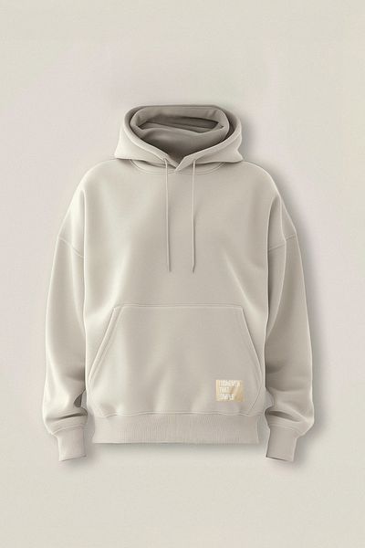 Trendyol Collection Základní mikina s dlouhým rukávem Oversize s kapucí – s nášivkou TMNSS21sw0221