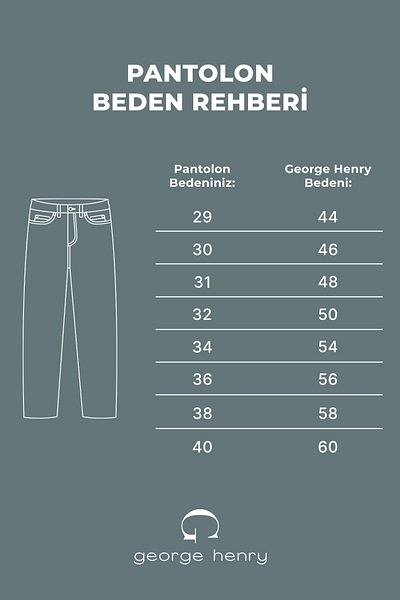 George Henry Férfi sötétkék chino nadrág pamut lycra rugalmas, vékonyan illeszkedő oldalzsebekkel