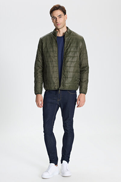 George Henry Αντιανεμικό Keep Warm Εξαιρετικά ελαφρύ ανδρικό παλτό με όρθιο γιακά με τυπική εφαρμογή