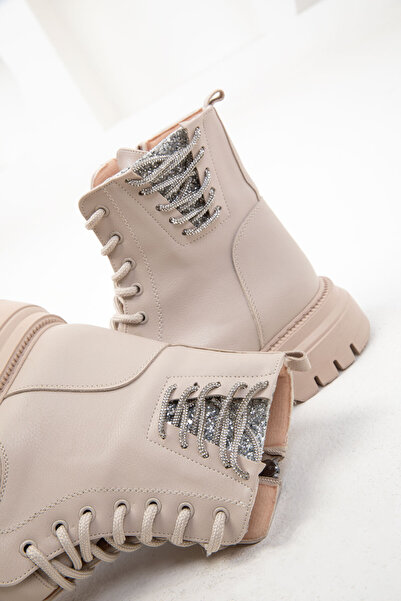 SOHO Μπεζ Γυναικείες Μπότες - 20061 Model Bootie