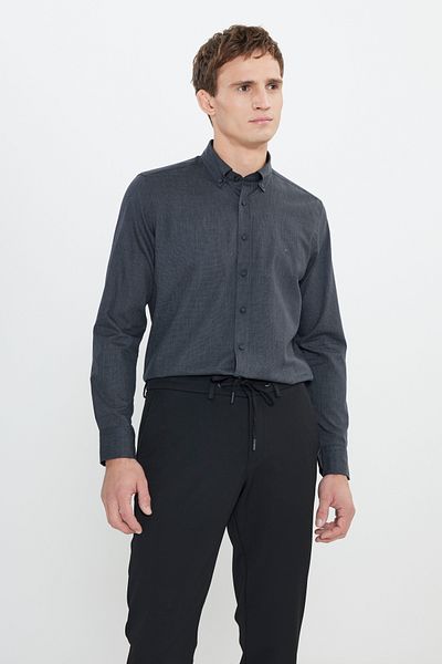 ALTINYILDIZ CLASSICS Slim Fit Slim Fit Classic γιακά πουκάμισο Dobby