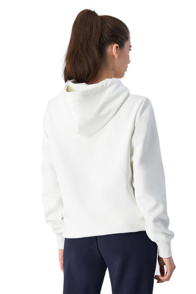 Champion Script Shop Hooded Sweatshirt Beyaz Kadın Kapüşonlu Sweatshirt-117529-WW001