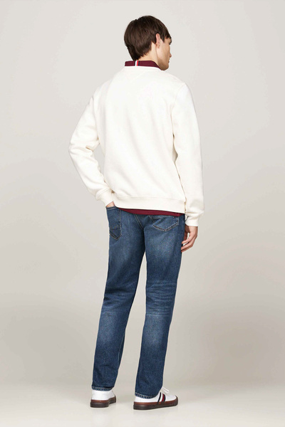 Tommy Hilfiger Pamuklu Regular Fit Bisiklet Yaka Logo Nakışlı Sweat Erkek SWEAT MW0MW35526 Z00