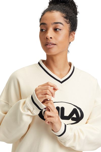 Fila Oversized mikina Langerma s výstřihem do V