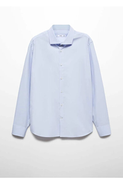 MANGO Man Dar kesimli %100 pamuklu gömlek