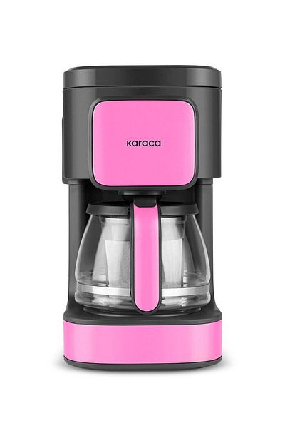 Karaca Just Coffee Aroma 2 In1 Filter Coffee and Tea Brewing Machine Raspberry Pink