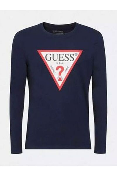 Guess Cn Ls Original Logo T-Shirt