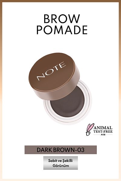 NOTE Dark Brown Brow Pomade - 03 Dark Brown Eyebrow Pomade