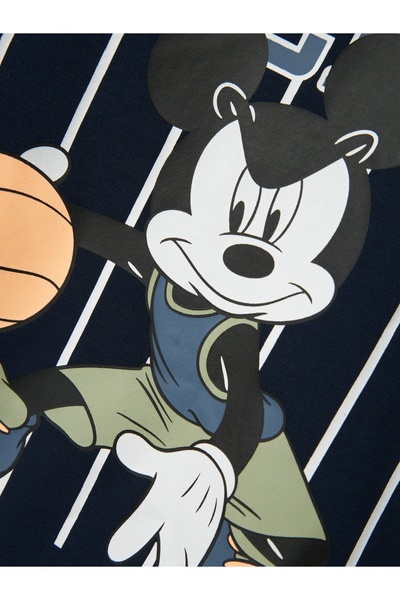 name ıt Nmmdallin Mickey Ls Nreg Top Wdi - Scroll Fabric