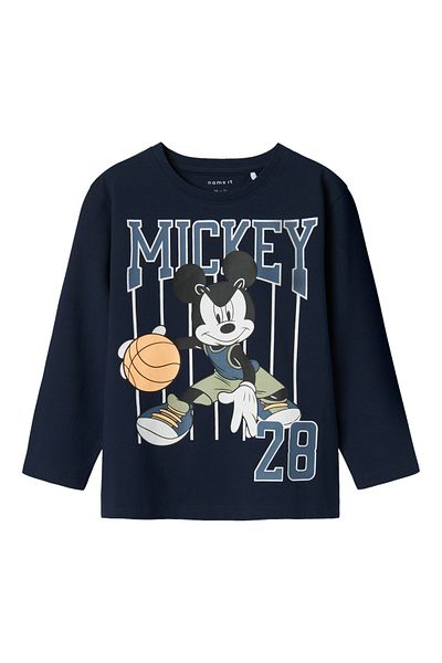 name ıt Nmmdallin Mickey Ls Nreg Top Wdi - Scroll Fabric