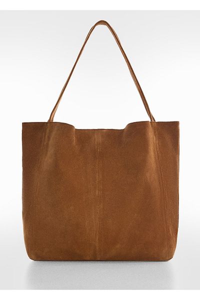 MANGO Dámská taška Dark Camel - Model57064028