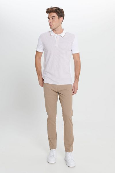 ALTINYILDIZ CLASSICS Μπλουζάκι με λεπτή εφαρμογή Polo Neck Jacquard