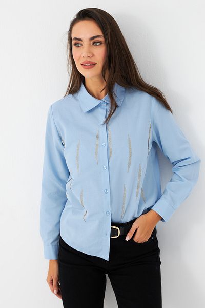 Cool & Modest Cămașă de damă Blue Stone MZER412