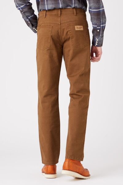WRANGLER Light Brown StretchyStraightCutStraightTexasAuthenticTrousers -NormalWaist