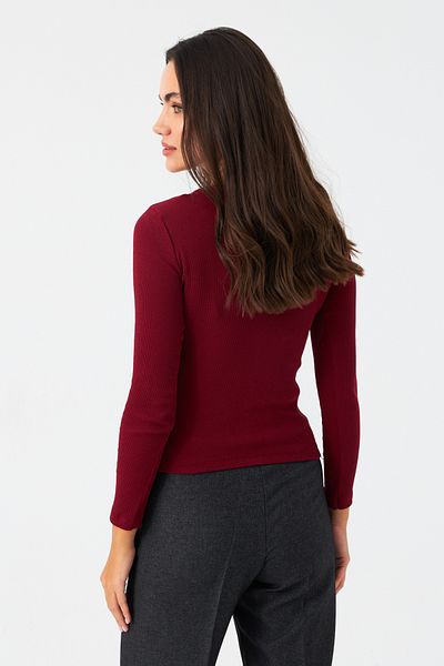 Cool & Sexy Burgunderrote Drop-Front-Bluse – Camisole GA100