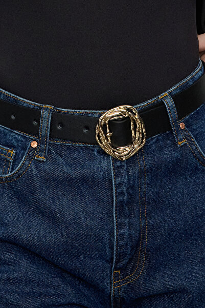 Trendyol Collection Black-Tan Buckle 2 Pack Leather Look Belt Twoaw25Ke00001