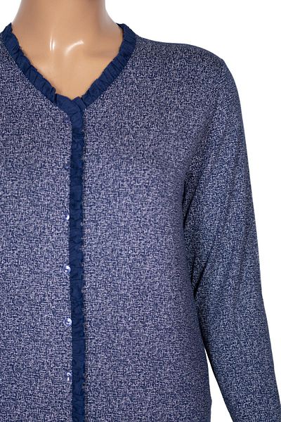 Pıtırcık Bluză indigo cu volane Cimariva Femei Country Plus Size