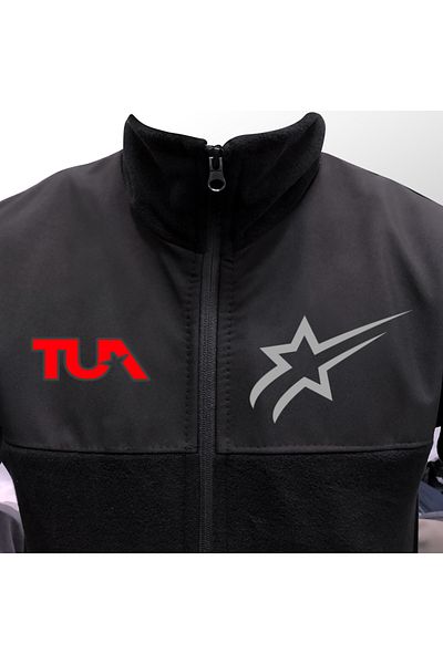 Crea Eymer Wear Turkish Space Design Non-Pilling Full Zipper Softshell Fleece