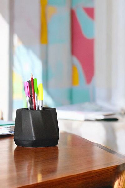 Evene Pen Holder Black Color Desk Pen Holder Organizer Pen Holder Model 17