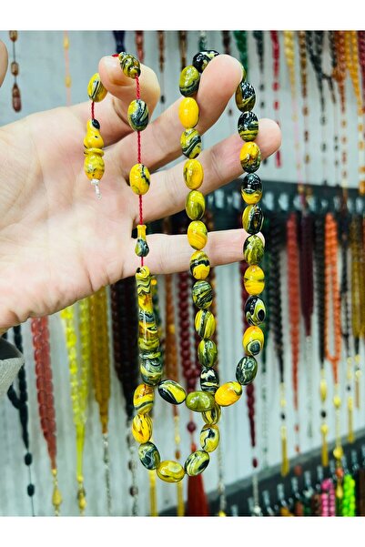 TTS TÜRK TESBİH SANATI Special Casting Dice Amber Rosary