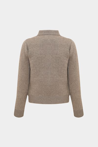 Açelya Okcu Premium Polo Neck Women's Wool Blended Knitwear Sweater