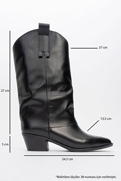 LuviShoes Krátké kozačky Sojo Black Skin z pravé kůže na tlustém podpatku