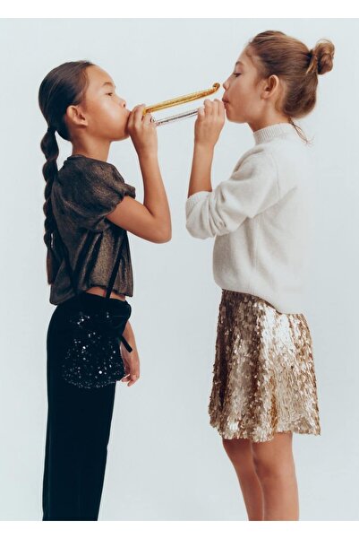 MANGO Kids Perkins yaka triko kazak