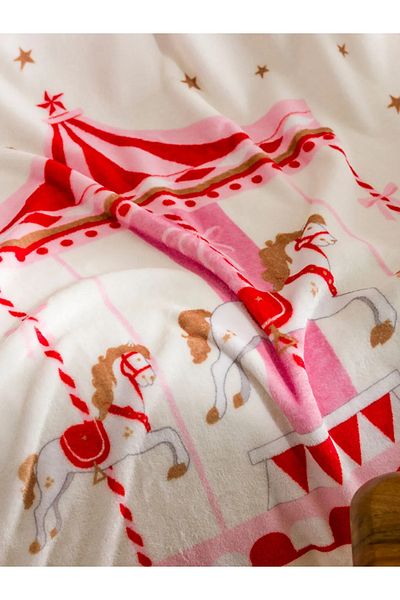 LC Waikiki Lcw Home Pink Wellsoft Tv Blanket 100X150 cm