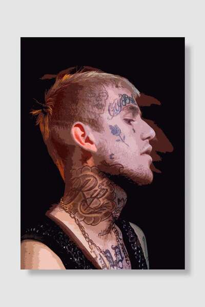 kubdekor Lil Peep Müzik Poster Çerçevesiz Yüksek Kalite Müzik Afiş Duvar Poster