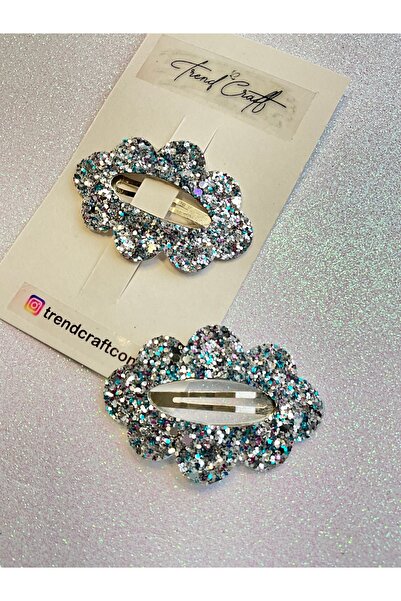 Trend Toka مشبك مشبك لامع لامع مكون من قطعتين