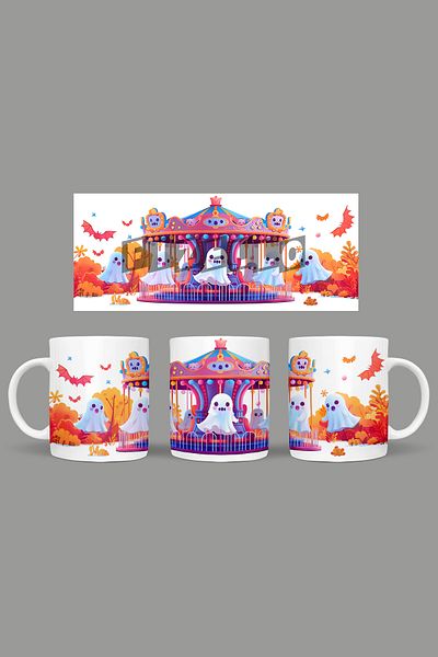Fizello Cute Ghots - Cute Ghots Themed Mug