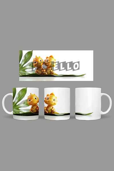 Fizello Cute Dinosaurs - Cute Dinosaur Themed Mug