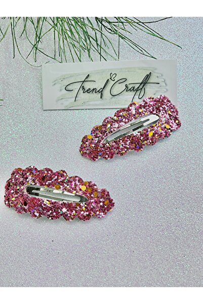 Trend Toka Glitter Pırıltılı 2 Lİ Çıtçıt Toka
