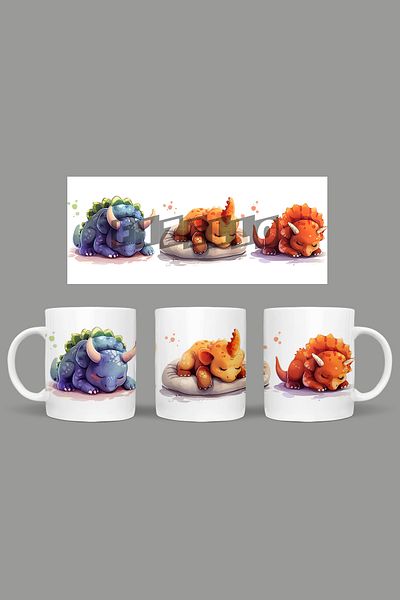 Fizello Cute Dinosaurs - Cute Dinosaur Themed Mug
