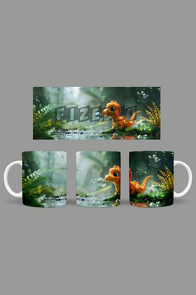 Fizello Cute Dinosaurs - Cute Dinosaur Themed Mug