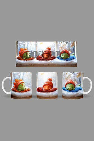 Fizello Cute Dinosaurs - Cute Dinosaur Themed Mug