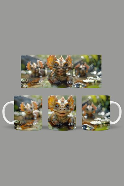 Fizello Cute Dinosaurs - Cute Dinosaur Themed Mug