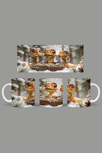 Fizello Cute Dinosaurs - Cute Dinosaur Themed Mug