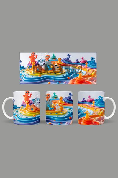 Fizello Cute Ghots - Cute Ghots Themed Mug