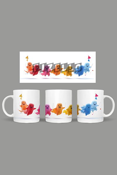 Fizello Cute Ghots - Cute Ghots Themed Mug