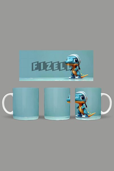 Fizello Cute Dinosaurs - Cute Dinosaur Themed Mug