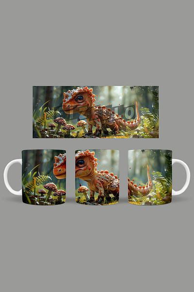 Fizello Cute Dinosaurs - Cute Dinosaur Themed Mug