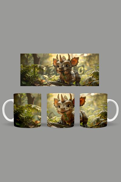 Fizello Cute Dinosaurs - Cute Dinosaur Themed Mug