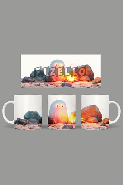 Fizello Cute Ghots - Cute Ghots Themed Mug